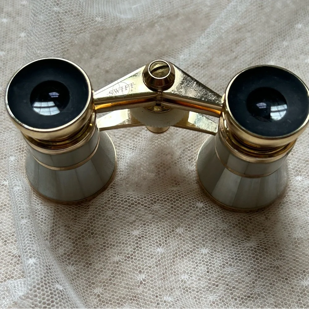 SWIFT GOLD AND GRAY OPERA GLASSES, VINTAGE 1980s, LIKE NEW CONDITION!๐๏ธ - Picture 6 of 14